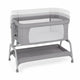 Patut co-sleeper, Feedo, Cu sistem de leganare, Inaltime adjustabila pana la 57-69 cm, sustine pana la 9 kg, 0 luni+ Gri