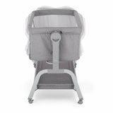 Patut co-sleeper, Feedo, Cu sistem de leganare, Inaltime adjustabila pana la 57-69 cm, sustine pana la 9 kg, 0 luni+ Gri