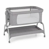 Patut co-sleeper, Feedo, Cu sistem de leganare, Inaltime adjustabila pana la 57-69 cm, sustine pana la 9 kg, 0 luni+ Gri