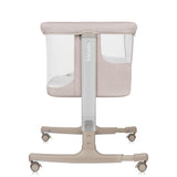 Patut co-sleeper, Lionelo, Aurora, 3 in 1, Cu leganare si setare unghiulara, Cu saltea, 0 luni+, Certificari EN 1130:2019+AC:2020, EN 16890:2, Bej