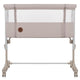 Patut co-sleeper, Lionelo, Aurora, 3 in 1, Cu leganare si setare unghiulara, Cu saltea, 0 luni+, Certificari EN 1130:2019+AC:2020, EN 16890:2, Bej