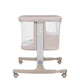 Patut co-sleeper, Lionelo, Aurora, 3 in 1, Cu leganare si setare unghiulara, Cu saltea, 0 luni+, Certificari EN 1130:2019+AC:2020, EN 16890:2, Bej