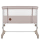 Patut co-sleeper, Lionelo, Aurora, 3 in 1, Cu leganare si setare unghiulara, Cu saltea, 0 luni+, Certificari EN 1130:2019+AC:2020, EN 16890:2, Bej