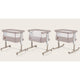 Patut co-sleeper, Lionelo, Aurora, 3 in 1, Cu leganare si setare unghiulara, Cu saltea, 0 luni+, Certificari EN 1130:2019+AC:2020, EN 16890:2, Bej