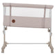 Patut co-sleeper, Lionelo, Aurora, 3 in 1, Cu leganare si setare unghiulara, Cu saltea, 0 luni+, Certificari EN 1130:2019+AC:2020, EN 16890:2, Bej
