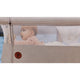 Patut co-sleeper, Lionelo, Aurora, 3 in 1, Cu leganare si setare unghiulara, Cu saltea, 0 luni+, Certificari EN 1130:2019+AC:2020, EN 16890:2, Bej