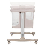 Patut co-sleeper, Lionelo, Aurora, 3 in 1, Cu leganare si setare unghiulara, Cu saltea, 0 luni+, Certificari EN 1130:2019+AC:2020, EN 16890:2, Bej