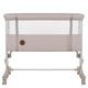 Patut co-sleeper, Lionelo, Aurora, 3 in 1, Cu leganare si setare unghiulara, Cu saltea, 0 luni+, Certificari EN 1130:2019+AC:2020, EN 16890:2, Bej