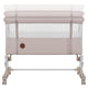 Patut co-sleeper, Lionelo, Aurora, 3 in 1, Cu leganare si setare unghiulara, Cu saltea, 0 luni+, Certificari EN 1130:2019+AC:2020, EN 16890:2, Bej