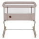 Patut co-sleeper, Lionelo, Aurora, 3 in 1, Cu leganare si setare unghiulara, Cu saltea, 0 luni+, Certificari EN 1130:2019+AC:2020, EN 16890:2, Bej