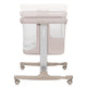 Patut co-sleeper, Lionelo, Aurora, 3 in 1, Cu leganare si setare unghiulara, Cu saltea, 0 luni+, Certificari EN 1130:2019+AC:2020, EN 16890:2, Bej