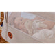 Patut co-sleeper, Lionelo, Aurora, 3 in 1, Cu leganare si setare unghiulara, Cu saltea, 0 luni+, Certificari EN 1130:2019+AC:2020, EN 16890:2, Bej