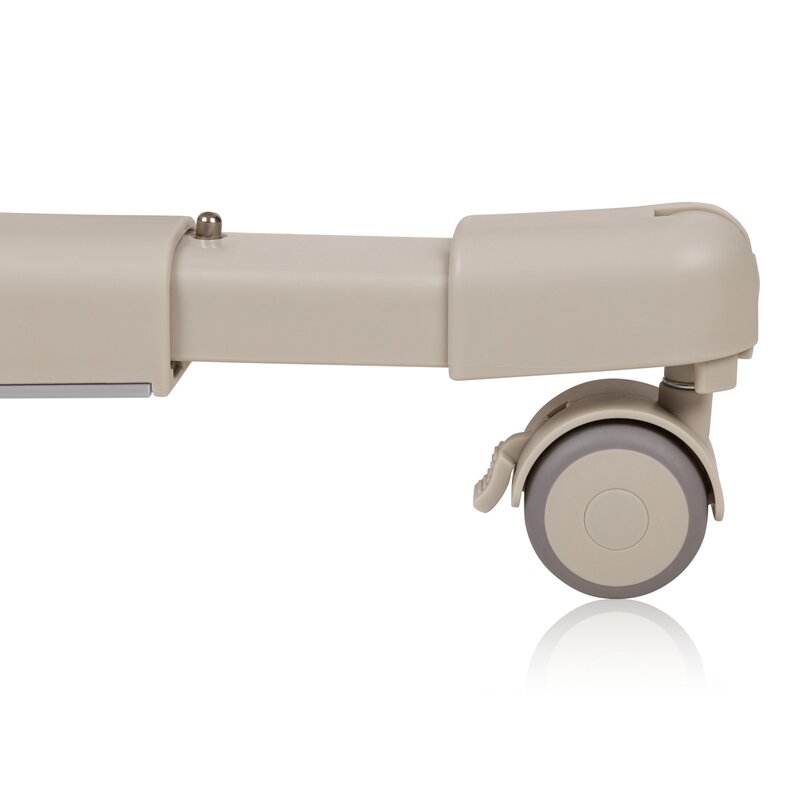 Patut co-sleeper, Lionelo, Aurora, 3 in 1, Cu leganare si setare unghiulara, Cu saltea, 0 luni+, Certificari EN 1130:2019+AC:2020, EN 16890:2, Bej