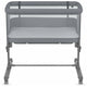 Patut co-sleeper, Lionelo, Aurora, 3 in 1, Cu leganare si setare unghiulara, Saltea cu densitate T25 si geanta transport, Reglabil in 5 pozitii pe inaltime, Pana la 9 kg, 0 luni+, 85x60x66 cm, EN 1130:2019+AC:2020, EN 16890:2, Granit
