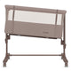 Patut co-sleeper, Lionelo, Aurora, 3 in 1, Cu leganare si setare unghiulara, Saltea cu densitate T25 si geanta transport, Reglabil in 5 pozitii pe inaltime, Pana la 9 kg, 0 luni+, 85x60x66 cm, EN 1130:2019+AC:2020, EN 16890:2, Bej Taupe
