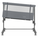 Patut co-sleeper, Lionelo, Aurora, 3 in 1, Cu leganare si setare unghiulara, Saltea cu densitate T25 si geanta transport, Reglabil in 5 pozitii pe inaltime, Pana la 9 kg, 0 luni+, 85x60x66 cm, EN 1130:2019+AC:2020, EN 16890:2, Granit