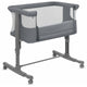 Patut co-sleeper, Lionelo, Aurora, 3 in 1, Cu leganare si setare unghiulara, Saltea cu densitate T25 si geanta transport, Reglabil in 5 pozitii pe inaltime, Pana la 9 kg, 0 luni+, 85x60x66 cm, EN 1130:2019+AC:2020, EN 16890:2, Granit