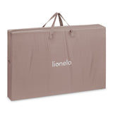 Patut co-sleeper, Lionelo, Aurora, 3 in 1, Cu leganare si setare unghiulara, Saltea cu densitate T25 si geanta transport, Reglabil in 5 pozitii pe inaltime, Pana la 9 kg, 0 luni+, 85x60x66 cm, EN 1130:2019+AC:2020, EN 16890:2, Bej Taupe