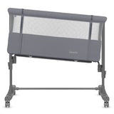 Patut co-sleeper, Lionelo, Aurora, 3 in 1, Cu leganare si setare unghiulara, Saltea cu densitate T25 si geanta transport, Reglabil in 5 pozitii pe inaltime, Pana la 9 kg, 0 luni+, 85x60x66 cm, EN 1130:2019+AC:2020, EN 16890:2, Granit