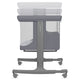 Patut co-sleeper, Lionelo, Aurora, 3 in 1, Cu leganare si setare unghiulara, Saltea cu densitate T25 si geanta transport, Reglabil in 5 pozitii pe inaltime, Pana la 9 kg, 0 luni+, 85x60x66 cm, EN 1130:2019+AC:2020, EN 16890:2, Granit