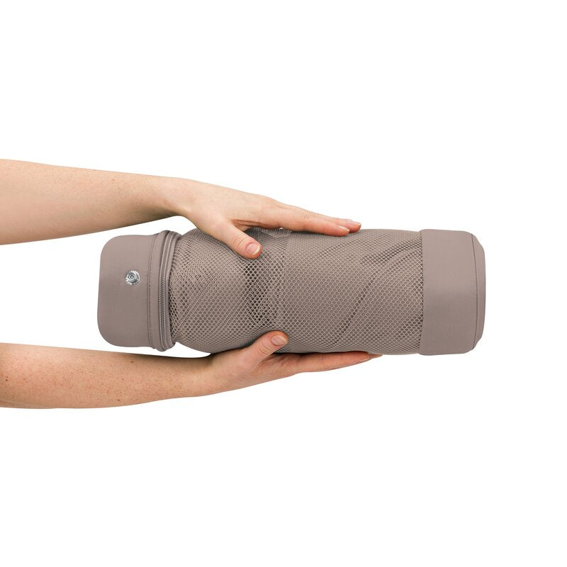 Patut co-sleeper, Lionelo, Jodie, Multifunctional, Reglabil in 6 pozitii pe inaltime, Saltea cu densitate T25, Functie de leganare, Cu plasa de tantari, Buzunar depozitare, Geanta transport, 84x48x70-80 cm, Taupe