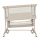 Patut co-sleeper, Lionelo, Jodie, Multifunctional, Reglabil in 6 pozitii pe inaltime, Saltea cu densitate T25, Functie de leganare, Cu plasa de tantari, Buzunar depozitare, Geanta transport, 84x48x70-80 cm, Bej