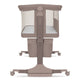 Patut co-sleeper, Lionelo, Jodie, Multifunctional, Reglabil in 6 pozitii pe inaltime, Saltea cu densitate T25, Functie de leganare, Cu plasa de tantari, Buzunar depozitare, Geanta transport, 84x48x70-80 cm, Taupe