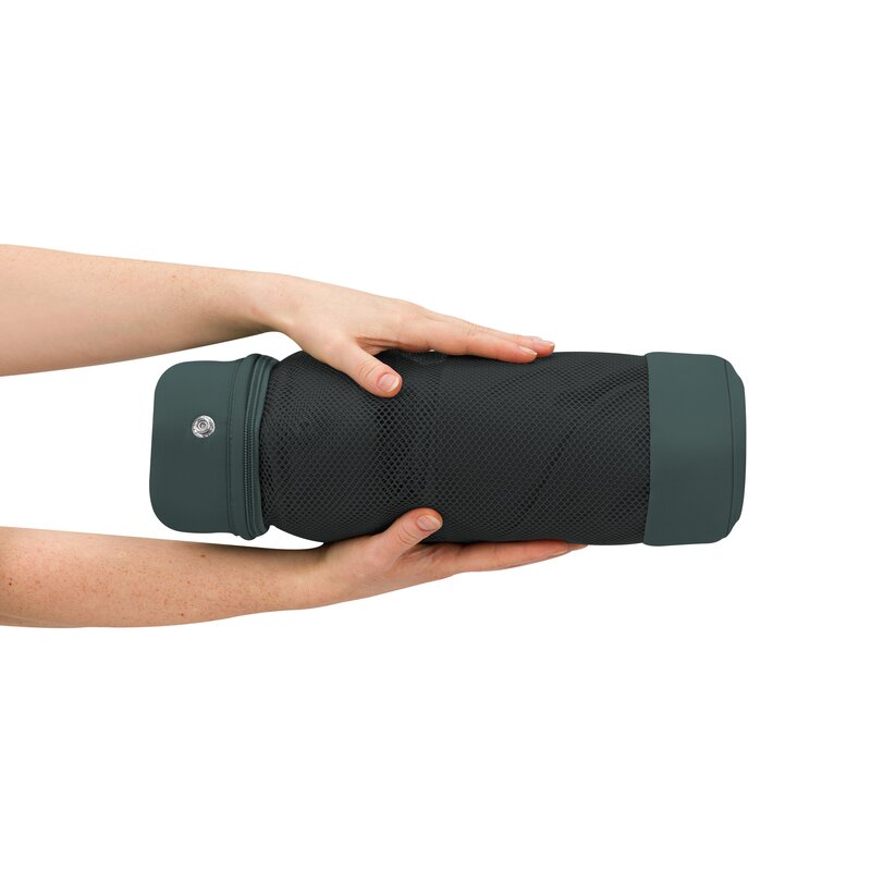 Patut co-sleeper, Lionelo, Jodie, Multifunctional, Reglabil in 6 pozitii pe inaltime, Saltea cu densitate T25, Functie de leganare, Cu plasa de tantari, Buzunar depozitare, Geanta transport, 84x48x70-80 cm, Verde inchis