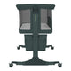 Patut co-sleeper, Lionelo, Jodie, Multifunctional, Reglabil in 6 pozitii pe inaltime, Saltea cu densitate T25, Functie de leganare, Cu plasa de tantari, Buzunar depozitare, Geanta transport, 84x48x70-80 cm, Verde inchis