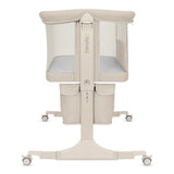 Patut co-sleeper, Lionelo, Jodie, Multifunctional, Reglabil in 6 pozitii pe inaltime, Saltea cu densitate T25, Functie de leganare, Cu plasa de tantari, Buzunar depozitare, Geanta transport, 84x48x70-80 cm, Bej