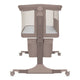 Patut co-sleeper, Lionelo, Jodie, Multifunctional, Reglabil in 6 pozitii pe inaltime, Saltea cu densitate T25, Functie de leganare, Cu plasa de tantari, Buzunar depozitare, Geanta transport, 84x48x70-80 cm, Taupe
