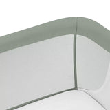 Patut co-sleeper, Lionelo, Leonie Plus, Pliabil, Cu sistem de leganare, Cu setare unghiulara, Reglabil in 6 pozitii pe inaltime, Conform cu standardele europeane de securitate EN1130 si EN16890, Verde