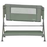 Patut co-sleeper, Lionelo, Leonie Plus, Pliabil, Cu sistem de leganare, Cu setare unghiulara, Reglabil in 6 pozitii pe inaltime, Conform cu standardele europeane de securitate EN1130 si EN16890, Verde