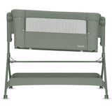 Patut co-sleeper, Lionelo, Leonie Plus, Pliabil, Cu sistem de leganare, Cu setare unghiulara, Reglabil in 6 pozitii pe inaltime, Conform cu standardele europeane de securitate EN1130 si EN16890, Verde