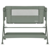 Patut co-sleeper, Lionelo, Leonie Plus, Pliabil, Cu sistem de leganare, Cu setare unghiulara, Reglabil in 6 pozitii pe inaltime, Conform cu standardele europeane de securitate EN1130 si EN16890, Verde