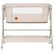 Patut co-sleeper, Lionelo, Leonie Plus, Pliabil, Cu sistem de leganare, Cu setare unghiulara, Reglabil in 6 pozitii pe inaltime, Conform cu standardele europeane de securitate EN1130 si EN16890, Bej