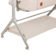 Patut co-sleeper, Lionelo, Leonie Plus, Pliabil, Cu sistem de leganare, Cu setare unghiulara, Reglabil in 6 pozitii pe inaltime, Conform cu standardele europeane de securitate EN1130 si EN16890, Bej