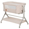 Patut co-sleeper, Lionelo, Leonie Plus, Pliabil, Cu sistem de leganare, Cu setare unghiulara, Reglabil in 6 pozitii pe inaltime, Conform cu standardele europeane de securitate EN1130 si EN16890, Bej