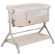 Patut co-sleeper, Lionelo, Leonie Plus, Pliabil, Cu sistem de leganare, Cu setare unghiulara, Reglabil in 6 pozitii pe inaltime, Conform cu standardele europeane de securitate EN1130 si EN16890, Bej