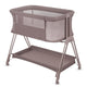 Patut co-sleeper, Lionelo, Luna, 2 in 1, Cu laterala culisanta, Cu setare unghiulara, Cu roti, Reglabil in 6 pozitii pe inaltime, Bej inchis