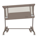 Patut co-sleeper, Lionelo, Pari, Multifunctional, Cu leganare, Reglabil in 6 pozitii pe inaltime, Saltea cu densitate T25, Geanta transport, 84x48x70-80 cm, Taupe