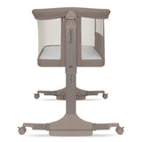 Patut co-sleeper, Lionelo, Pari, Multifunctional, Cu leganare, Reglabil in 6 pozitii pe inaltime, Saltea cu densitate T25, Geanta transport, 84x48x70-80 cm, Taupe