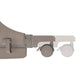 Patut co-sleeper, Lionelo, Pari, Multifunctional, Cu leganare, Reglabil in 6 pozitii pe inaltime, Saltea cu densitate T25, Geanta transport, 84x48x70-80 cm, Taupe