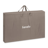 Patut co-sleeper, Lionelo, Pari, Multifunctional, Cu leganare, Reglabil in 6 pozitii pe inaltime, Saltea cu densitate T25, Geanta transport, 84x48x70-80 cm, Taupe