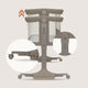 Patut co-sleeper, Lionelo, Pari, Multifunctional, Cu leganare, Reglabil in 6 pozitii pe inaltime, Saltea cu densitate T25, Geanta transport, 84x48x70-80 cm, Taupe