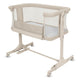 Patut co-sleeper, Lionelo, Pari, Multifunctional, Cu leganare, Reglabil in 6 pozitii pe inaltime, Saltea cu densitate T25, Geanta transport, 84x48x70-80 cm, Bej