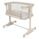 Patut co-sleeper, Lionelo, Pari, Multifunctional, Cu leganare, Reglabil in 6 pozitii pe inaltime, Saltea cu densitate T25, Geanta transport, 84x48x70-80 cm, Bej