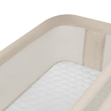 Patut co-sleeper, Lionelo, Pari, Multifunctional, Cu leganare, Reglabil in 6 pozitii pe inaltime, Saltea cu densitate T25, Geanta transport, 84x48x70-80 cm, Bej