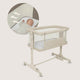 Patut co-sleeper, Lionelo, Pari, Multifunctional, Cu leganare, Reglabil in 6 pozitii pe inaltime, Saltea cu densitate T25, Geanta transport, 84x48x70-80 cm, Bej