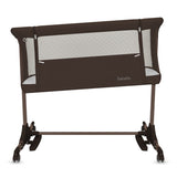 Patut co-sleeper, Lionelo, Pari, Multifunctional, Cu leganare, Reglabil in 6 pozitii pe inaltime, Saltea cu densitate T25, Geanta transport, 84x48x70-80 cm, Maro